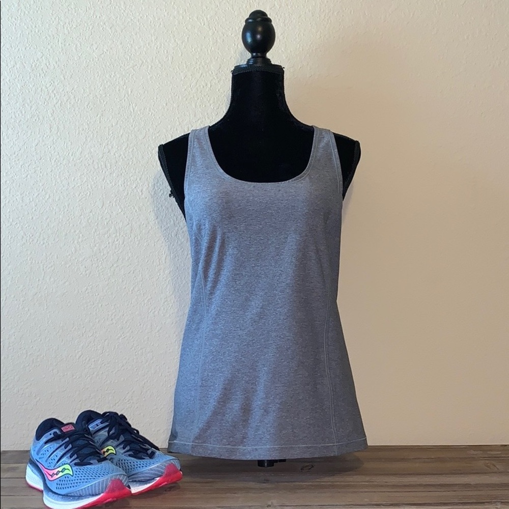 Lululemon Sweaty or not Heathered Slate Tank